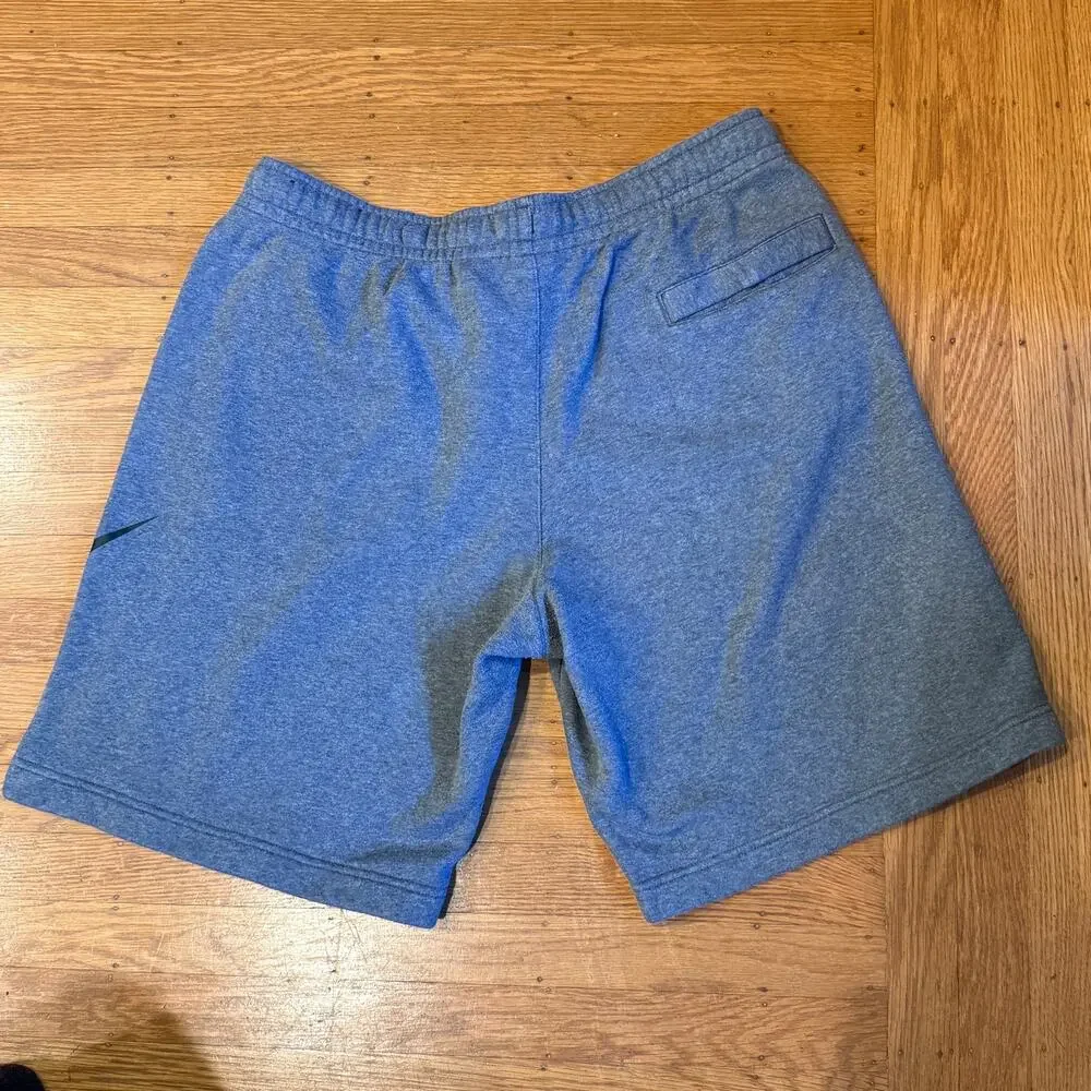Nike Men's Club Fleece Explosive Shorts Grey Black Large Swoosh 843520-071 XL - Picture 3 of 6